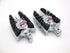 Posapies para motos Cromo Zombie (Jgo)